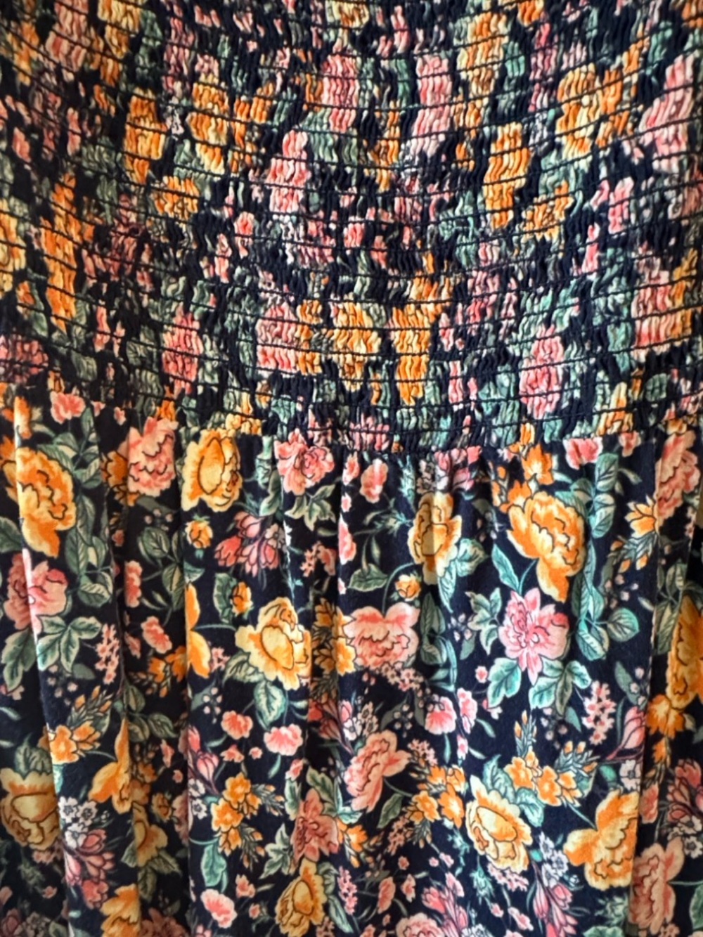 Old Navy | Cami Floral Smocked Midi Sundress - Picture 4 of 4